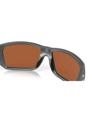 Men's Rectangle Tailfin Polarized Sunglasses, 6S9113