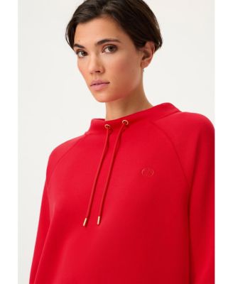 Women's Scuba Jersey Funnel Neck Top