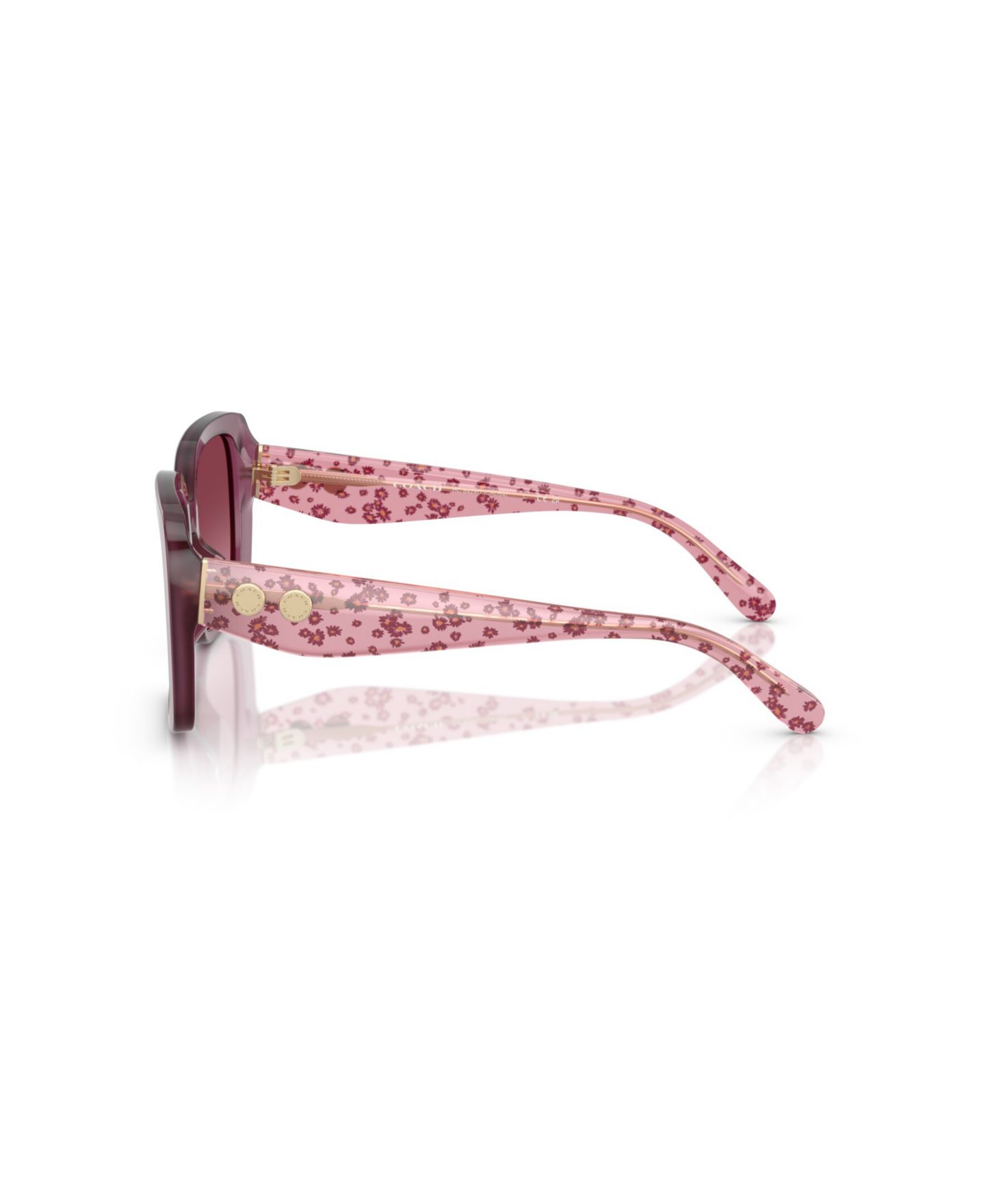 Женские солнцезащитные очки COACH Square Sunglasses, CAD54 HC8424U, цвет: Фиолетовый — фото 3