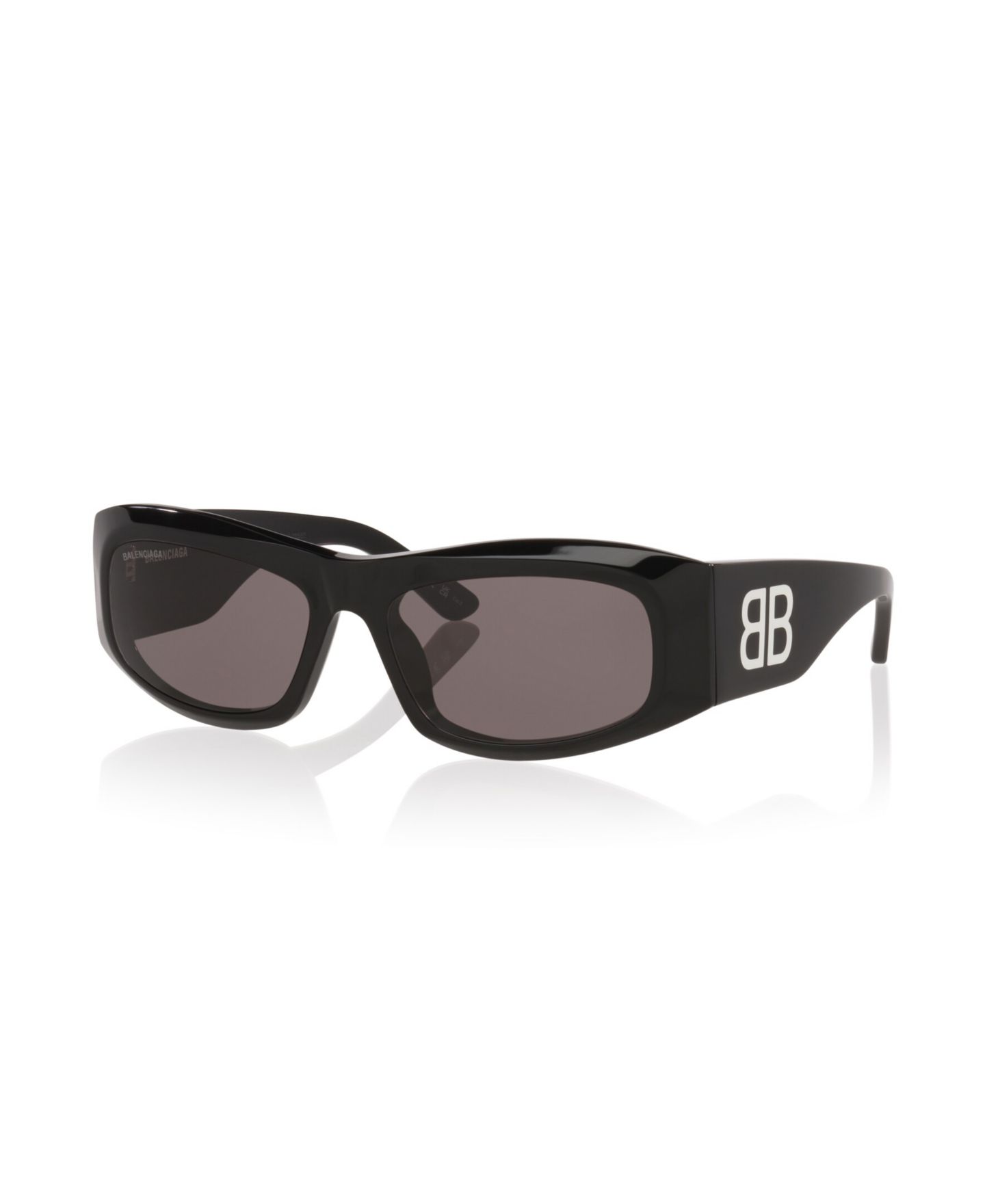 Женские солнцезащитные очки Balenciaga Rectangle Sunglasses, BB0395S 6E000382, цвет: Чёрный — фото 1