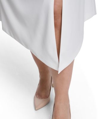 Plus Size Seamed Midi Dress