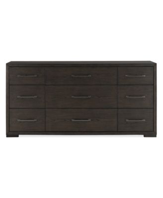 Ryder 35" Oak Veneer 9-Drawer Dresser