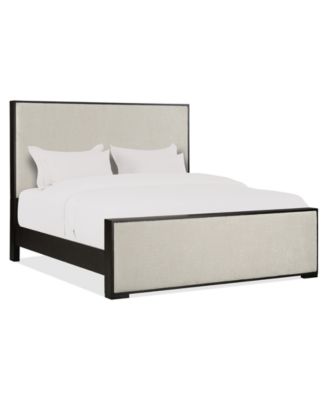 Ryder 63" Oak Veneer Upholstered King Bed