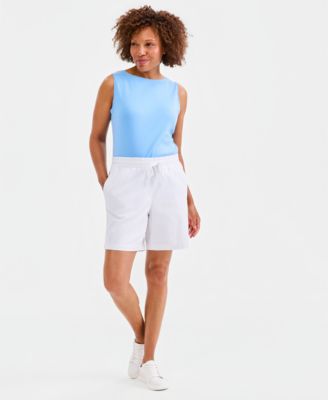Women's High Rise Pull-On Twill Shorts