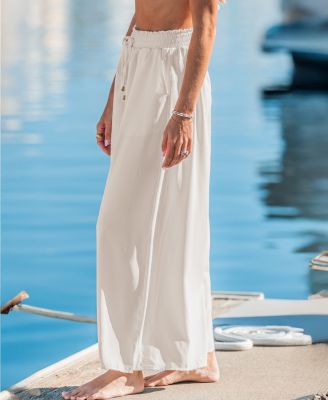 Women's Wide Leg Pull-On Long Pants