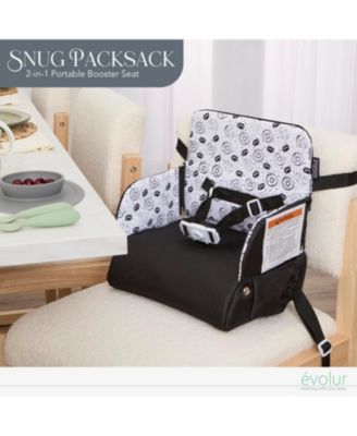 Baby Evolur Snug Packsack 2-in-1 Portable Booster Seat and Travel Bag