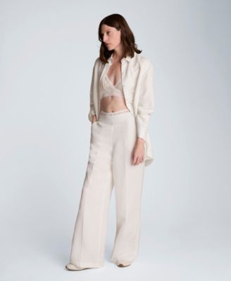 Women's Long-Sleeve Button-Front Top