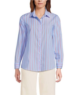 Petite No Iron Button Front Shirt