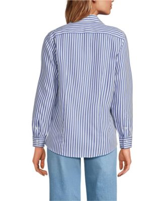 Petite No Iron Button Front Shirt