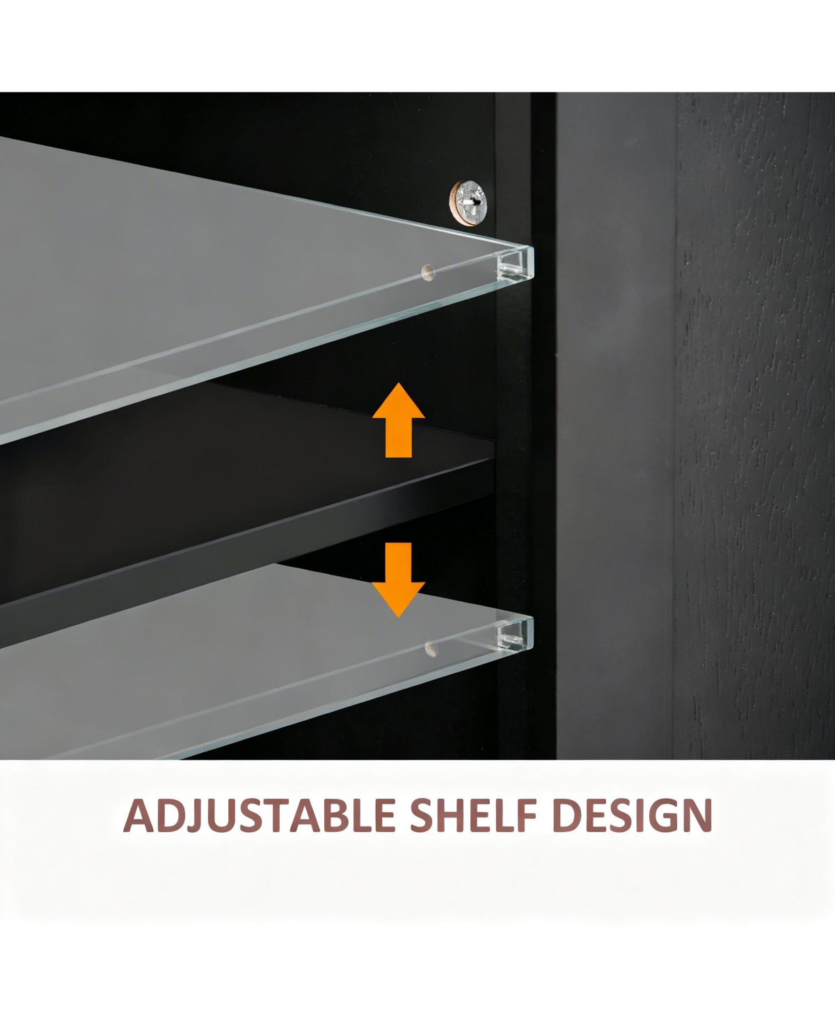 Yigii Adjustable Shelves Kitchen Cart with Drawers, Spice Rack, Towel Bar