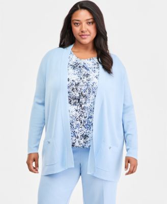 Plus Size Malibu Open-Front Cardigan