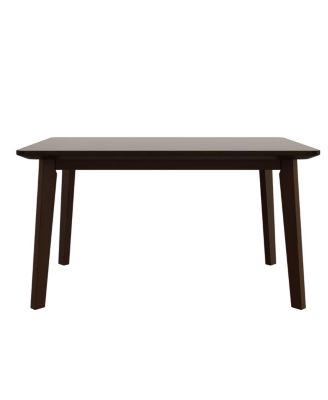 Streamdale Rustic Farmhouse Dining Table - Solid Wood, Modern Espresso