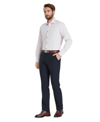 Men's Slim Fit Solid Dress Shirt