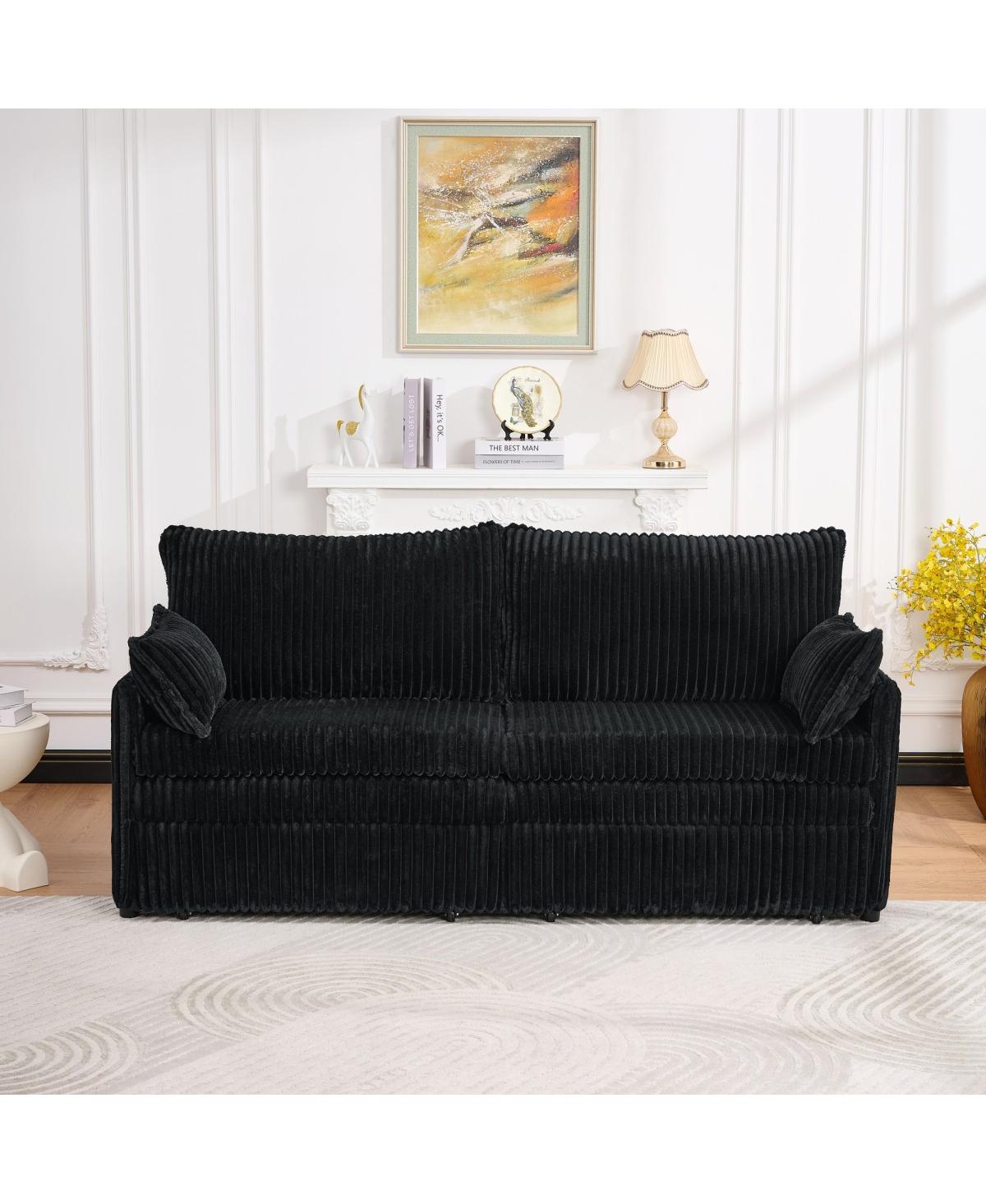 Streamdale Furniture 73" Convertible Sofa Bed with Usb Ports