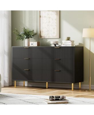 6 Drawer Dresser for Bedroom, Large Dresser Chest of Drawers, Modern Wood Storage Organizer