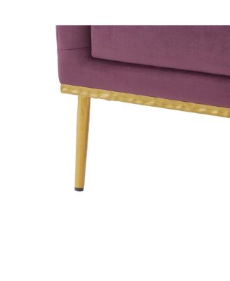  Velvet Accent Armchair