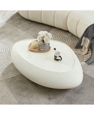 Oval Fiberglass Coffee Table