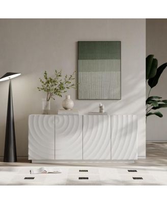 Buffet Cabinet with Storage, 4 Doors, 59" Wide