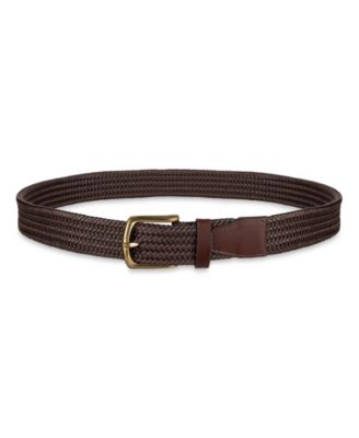 Men's Fully Adjustable Leather Braided Belt