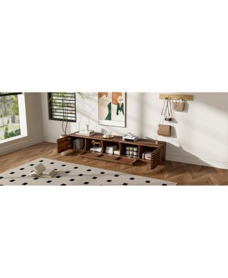  70" Modern TV Stand for TVs up to 80" with Cable Management & Soft-Closing Hinges