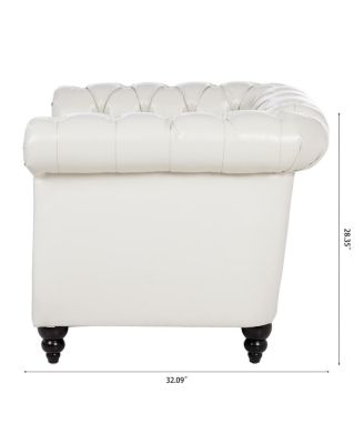  PU Leather Sofa with Wood Legs, Easy Assembly