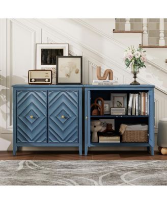 Durable MDF Cabinet with Diamond-Embossed Doors