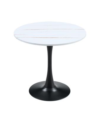  Round Dining Table, 31.5" Tulip Bistro Table for Kitchen, Living Room, Cafe