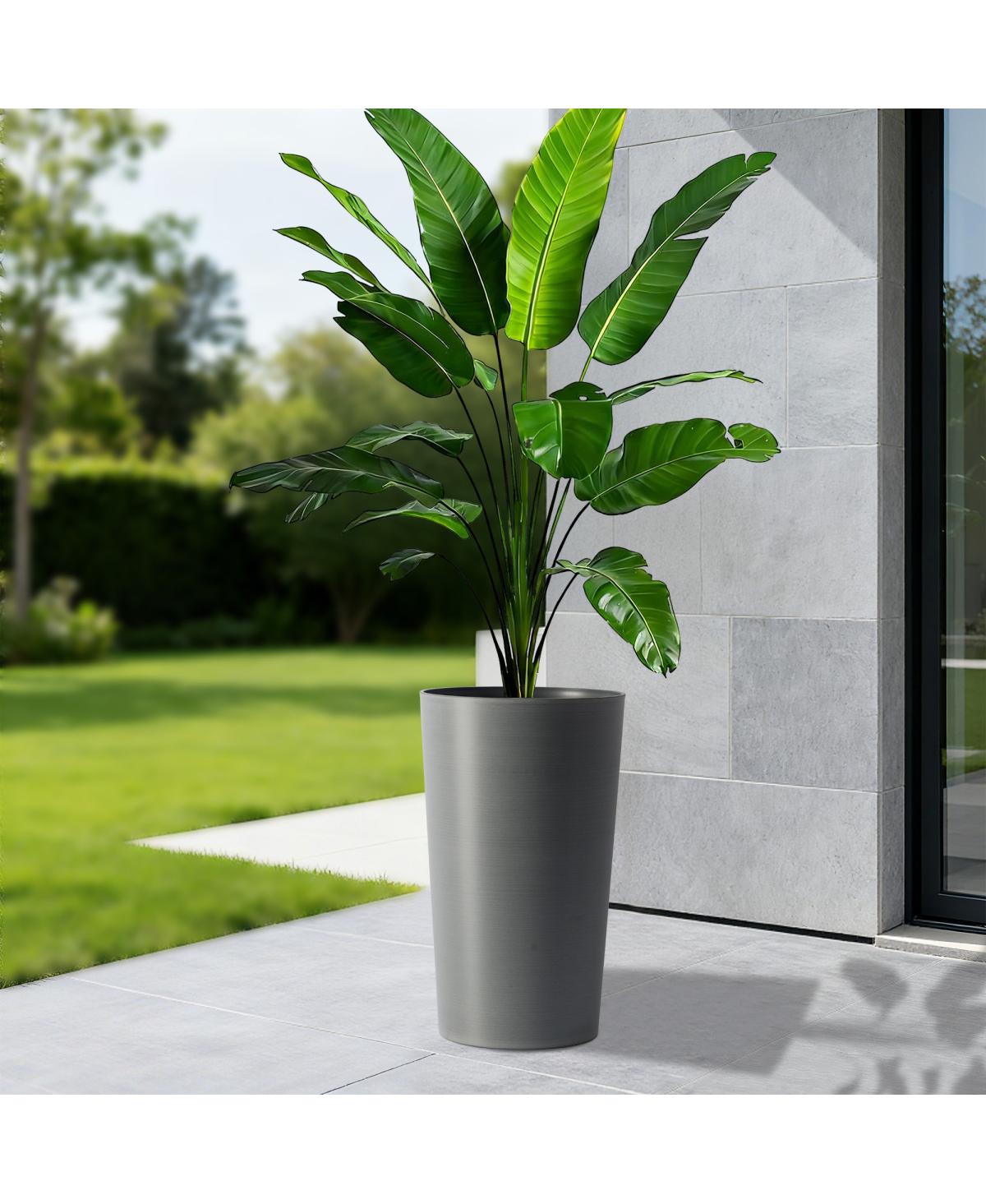 Streamdale Furniture 2 Pack 21.7" Tall Square Planters for Outdoor Plants