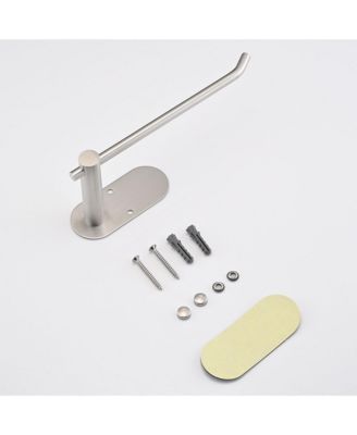 Paper Towel Holder, Stainless Steel Wall-mounted Tissue Holder, Self-Adhesive or Drilling for Kitchen and Bathroom