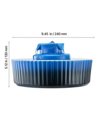 Cute Cupcake Ceramic Pet Fountain Cat Bowls , 2.1L/71oz Cat & Dog Water Dispenser with Quiet Pump