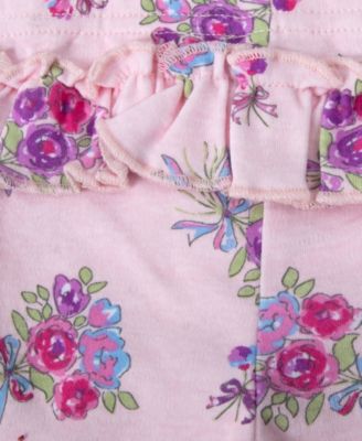 Baby Girls' Mamas Bestie Lettering Bodysuit, Leggings, Socks and Headband, 4-Piece Set