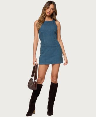 Women's Zurey Stretchy Denim Romper