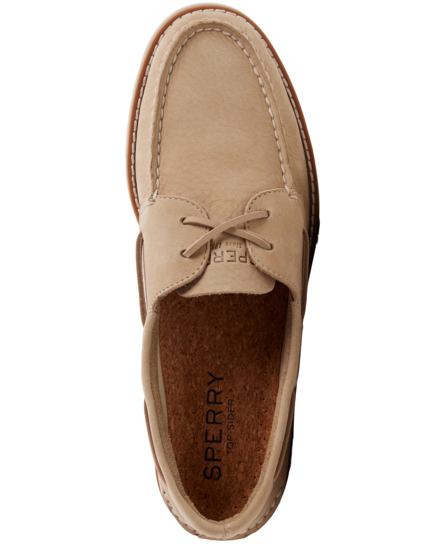 Обувь Sperry Men's Lace-Up Boat Shoes, цвет: Слоновая кость — фото 4