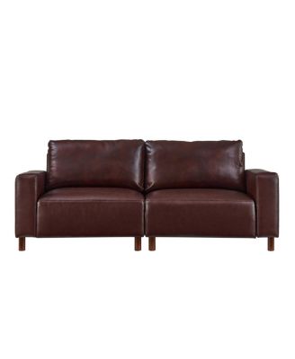 Luxury Faux Leather 2-Piece Sofa & Loveseat Set