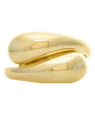 Polished Bypass Cuff Bracelet