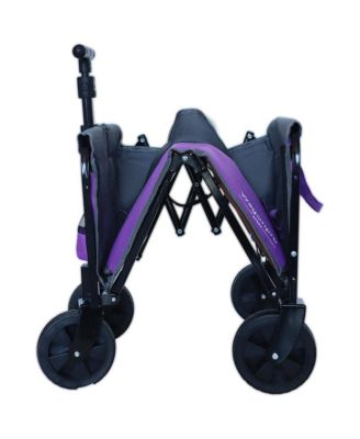 All-in-One Convertible Folding Camping Wagon Cart with Bench Seat