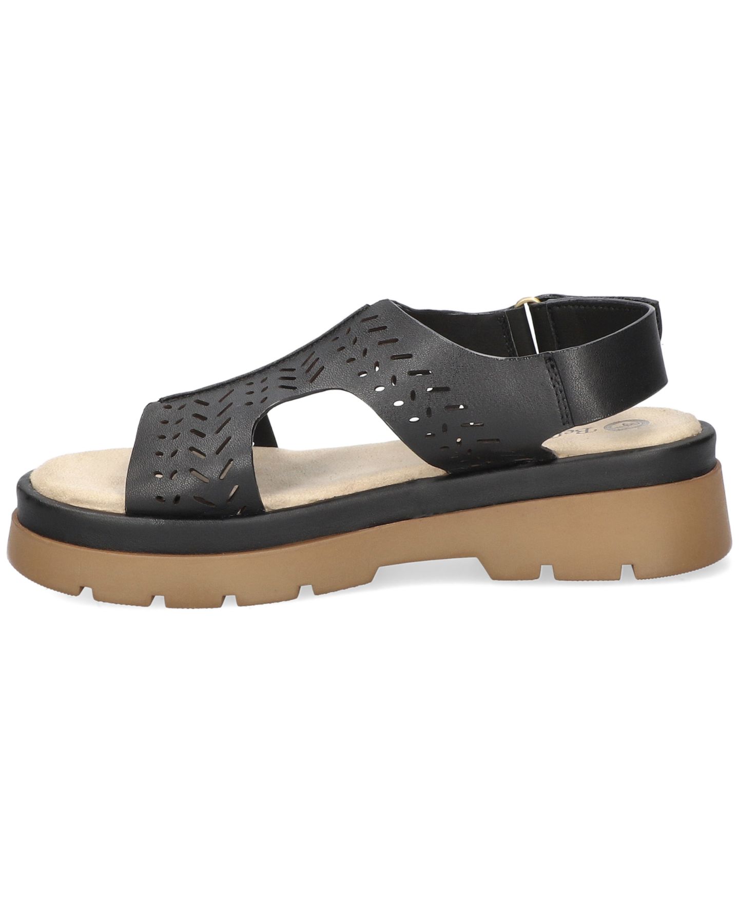 Женские сандалии Bella Vita Indigo Round Toe, цвет: Чёрный кожаный — фото 7
