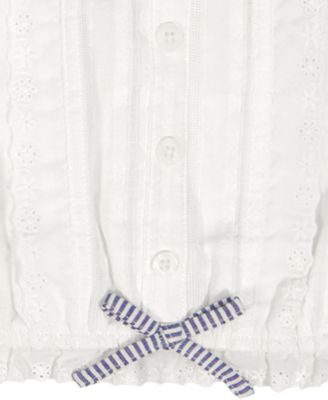 Girls' 7-16 Ruffle Trim Lace Cami Top