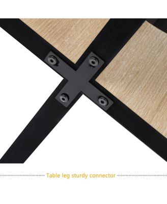 Modern Farmhouse 47.3" Round Dining Table for 4