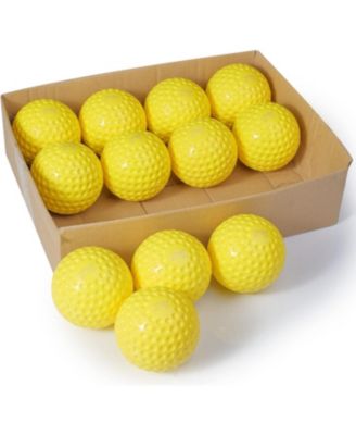 Pack of 12 Sting Free Dimpled Training Softballs 12 Inch Size Weighted 6.57 oz Practice Balls with High Friction Surface