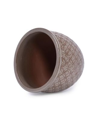 3 Pc Ceramic Handmade Glazed Planter Set