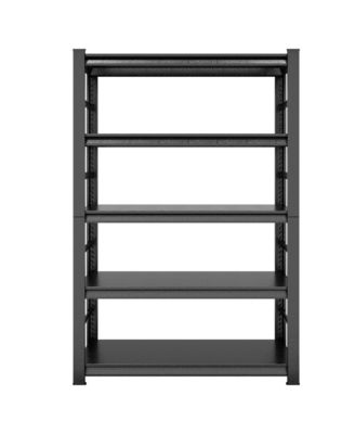 5-Tier Storage Rack, Heavy-Duty Metal Shelving Unit with Adjustable Shelves for Garage, Warehouse and Commercial Use