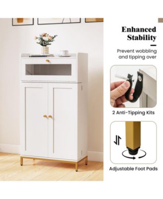 Kitchen Pantry Cabinet Freestanding Food Storage Cupboard