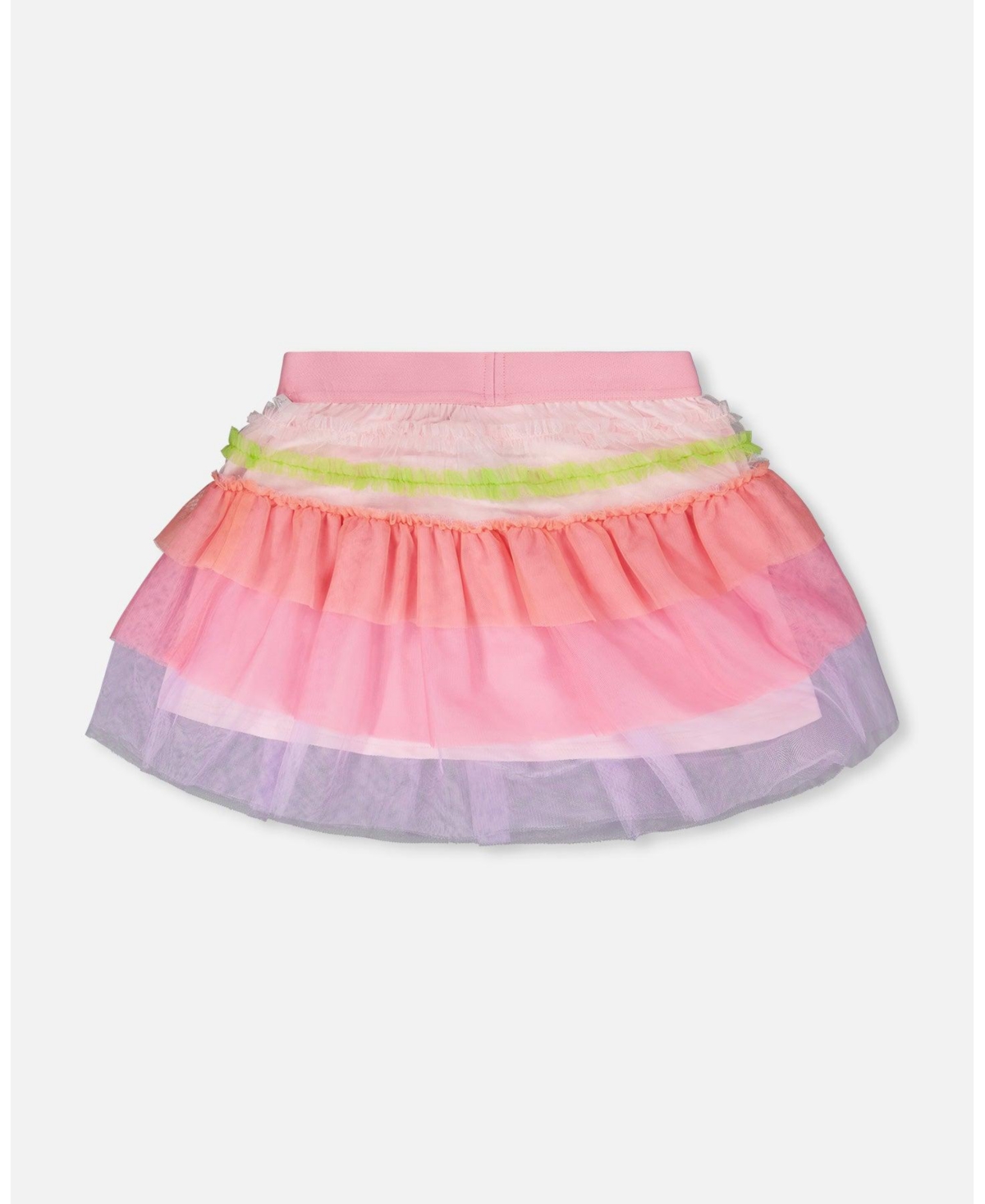 Deux par Deux Toddler Girls Mesh Skirt with Frills