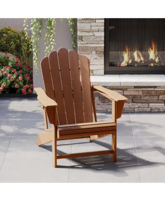 Outdoor Patio HDPE Adirondack Chair With Cup Holder