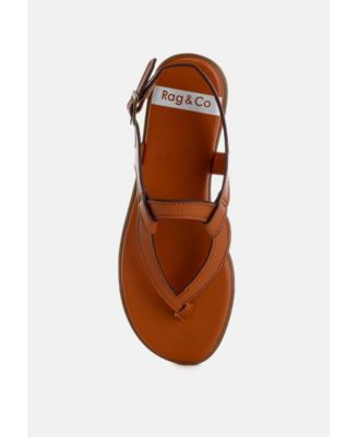 Womens Torad Thong Toe Cut-Out Flats