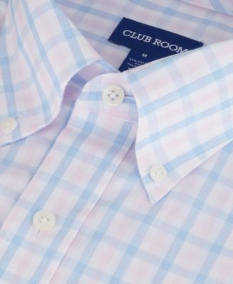 Men's Plaid Short-Sleeve Dress Shirt