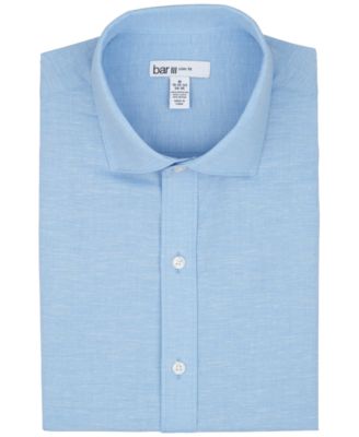 Men's Slim-Fit Linen Dress Shirt