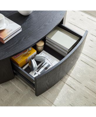 Modern Luxury Oval Coffee Table, Elegant Living Room Accent Piece