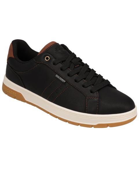 Мужские кроссовки Dockers Casen Casual Lace-Up, цвет: Чёрный / Рыжевато-коричневый